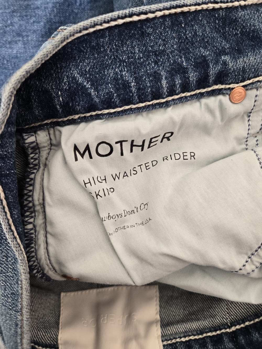 MOTHER Superior High Waisted Rider Skimp Jeans, 27 - Picture 10 of 13